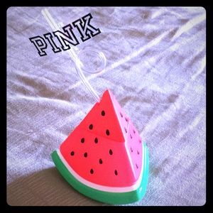 VS Pink Cup with Straw